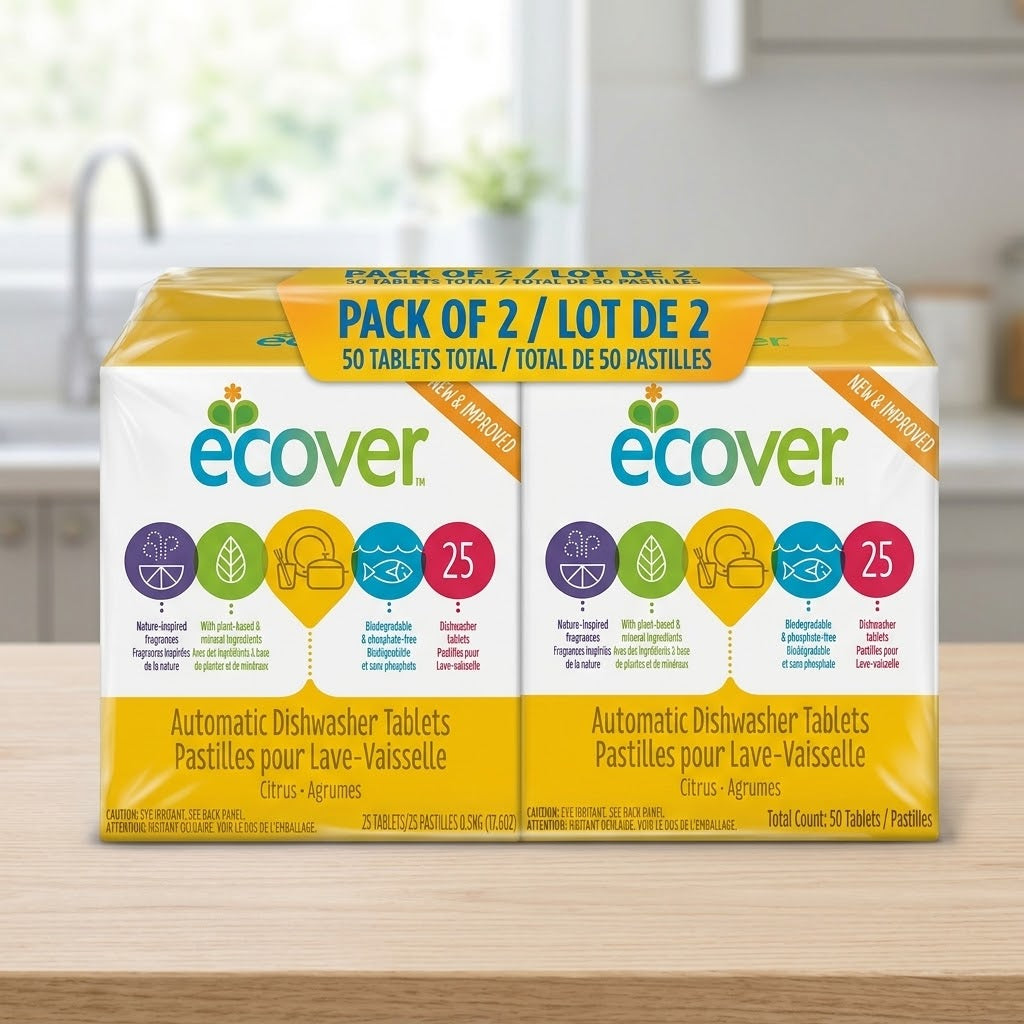 Ecover Auto Ecological 17.6 oz Dishwasher Tablet (Pack of 2) Ecover